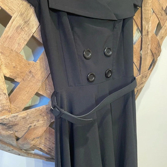Tatyana Black Retro Style Midi Dress Size XS - Picture 4 of 11